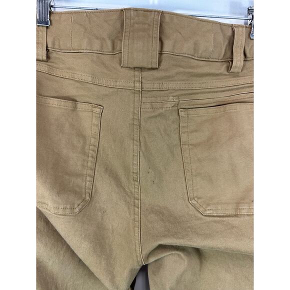 Duluth Trading Flex Fire Hose Slim Leg Cargo Pants Tan 18x29 Curvesetter Waist - Picture 13 of 14